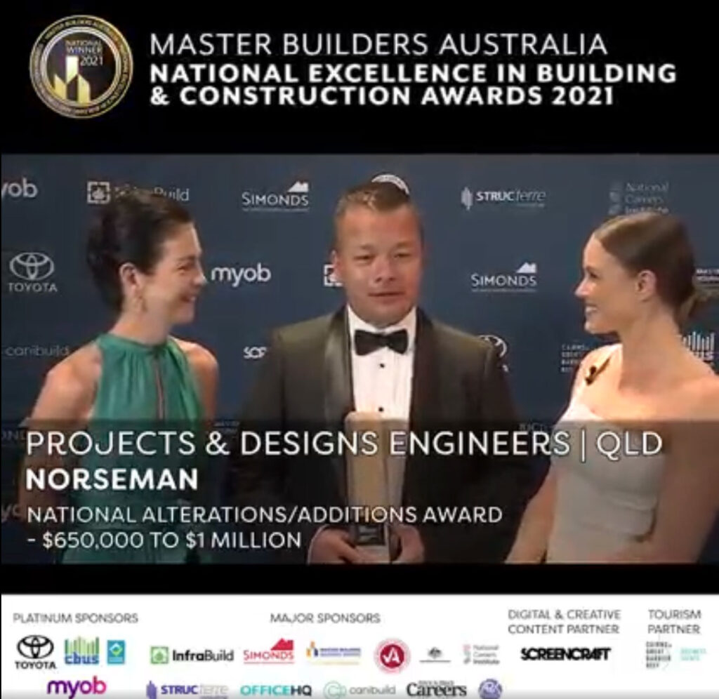 Masters Builders Australia National Excellence in Building & Constructions Awards 2021 Background Image
